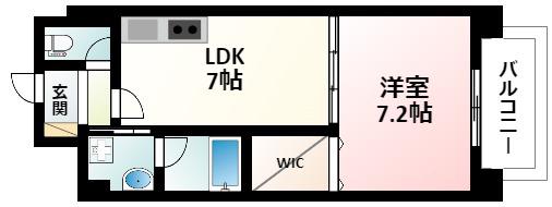 サンレム-ト江坂イースト(1DK/9階)の間取り写真