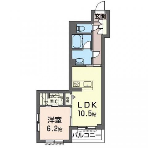 シエル エトワール(1LDK/1階)の間取り写真