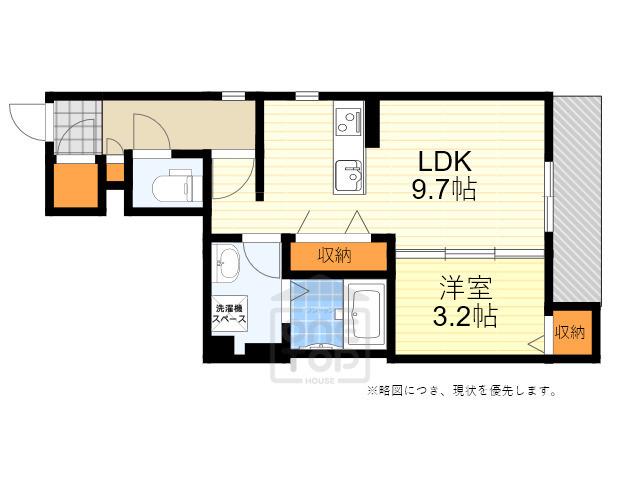 ドルチェ片山(1LDK/1階)の間取り写真