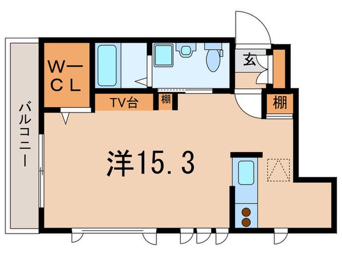 ヴィトラージュ方南町(ワンルーム/1階)の間取り写真