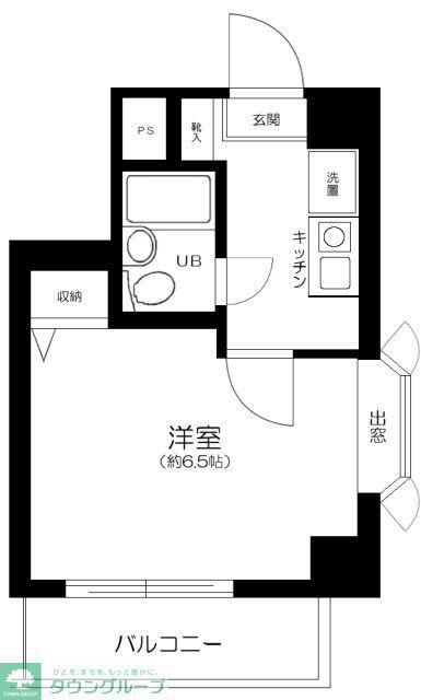 ミルフォード中井(1K/3階)の間取り写真