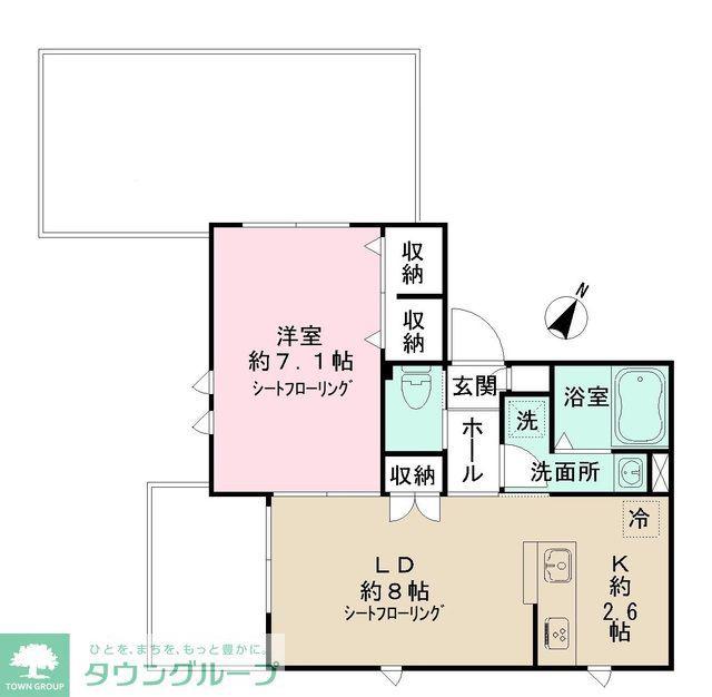 NIDO LARGO(1LDK/3階)の間取り写真