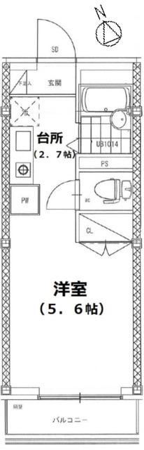 KYOE PLAZA KICHIJOJI(1K/1階)の間取り写真