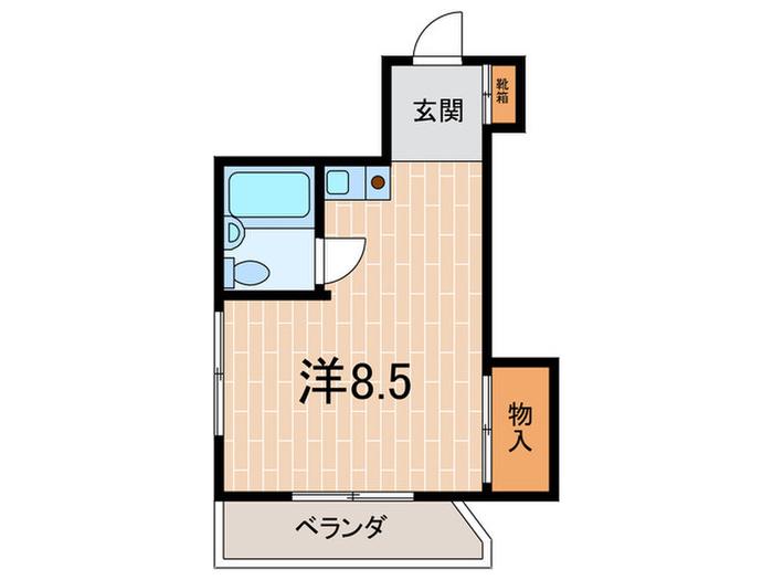 フリーダムヤノウ(ワンルーム/3階)の間取り写真