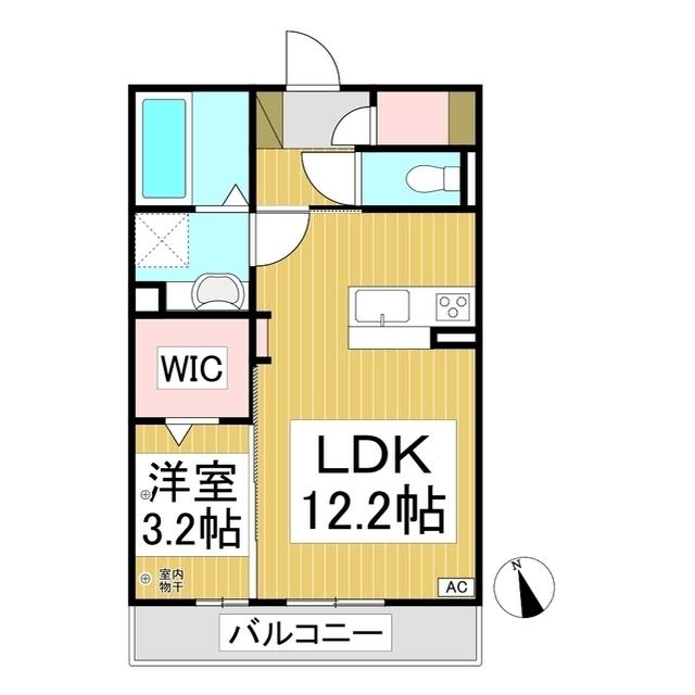 ラ・フェリーチェ(1LDK/2階)の間取り写真