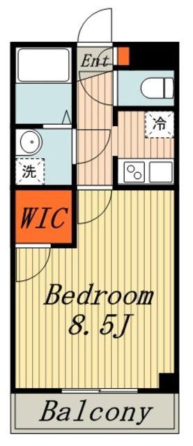 CASA DOMANI(1K/2階)の間取り写真