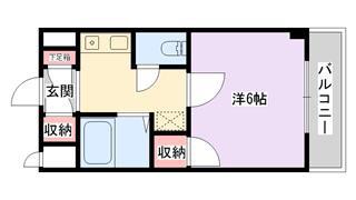 グレースカサブランカ(1K/5階)の間取り写真
