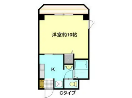 ロワール中央ビル(1K/5階)の間取り写真