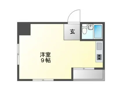 マルイチビル(ワンルーム/4階)の間取り写真