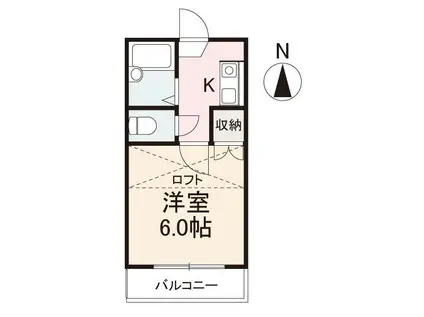 ASHIYAVIVID観光町(1K/2階)の間取り写真