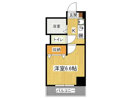 コンフォートモモヤマ(1K/7階)の間取り写真