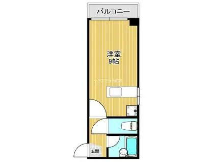 エスポワール夕凪(ワンルーム/5階)の間取り写真