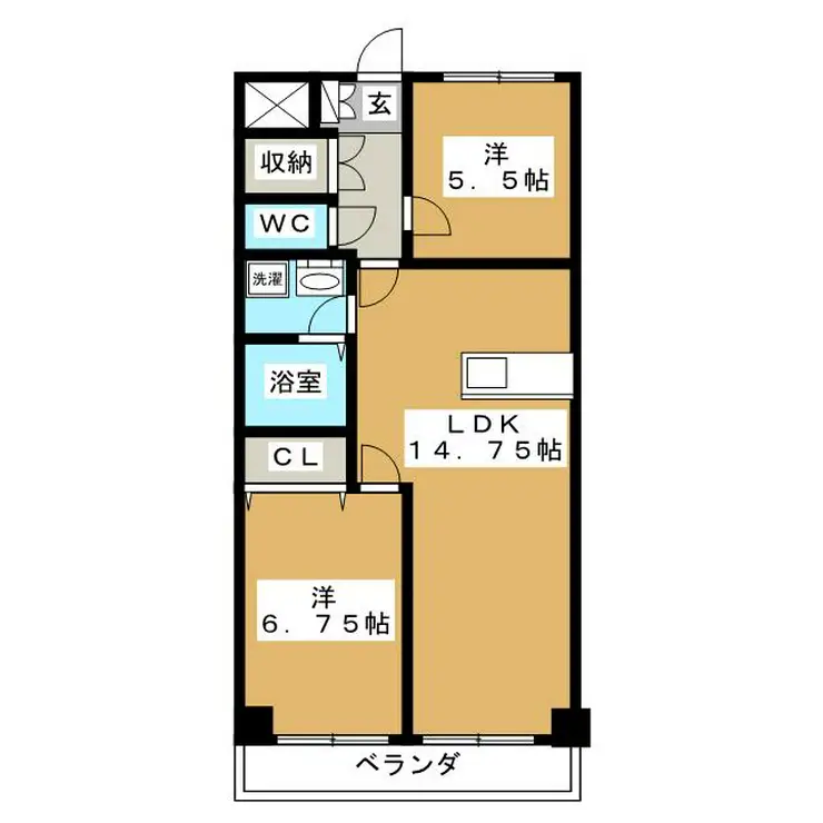 ヴェルドミール寺尾 5階階 間取り