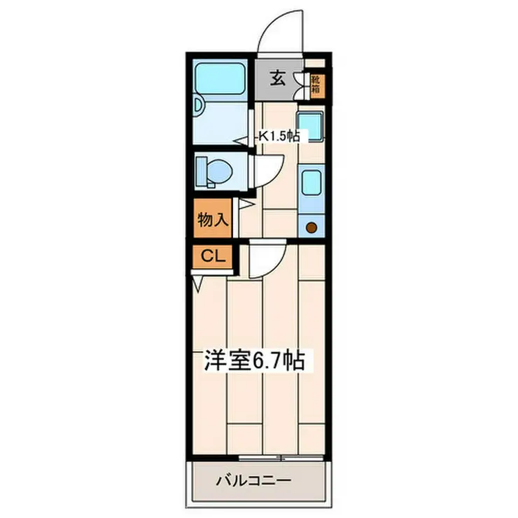 ウエストタウン 3階階 間取り