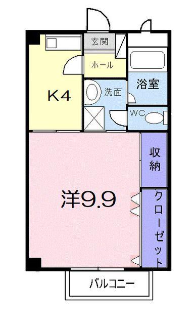 ファミール・ビラA(1K/2階)の間取り写真