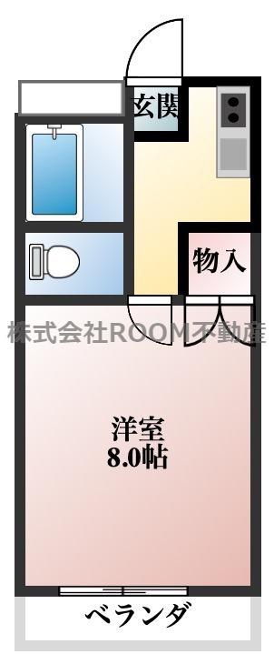 エレファントマンション8(1K/1階)の間取り写真