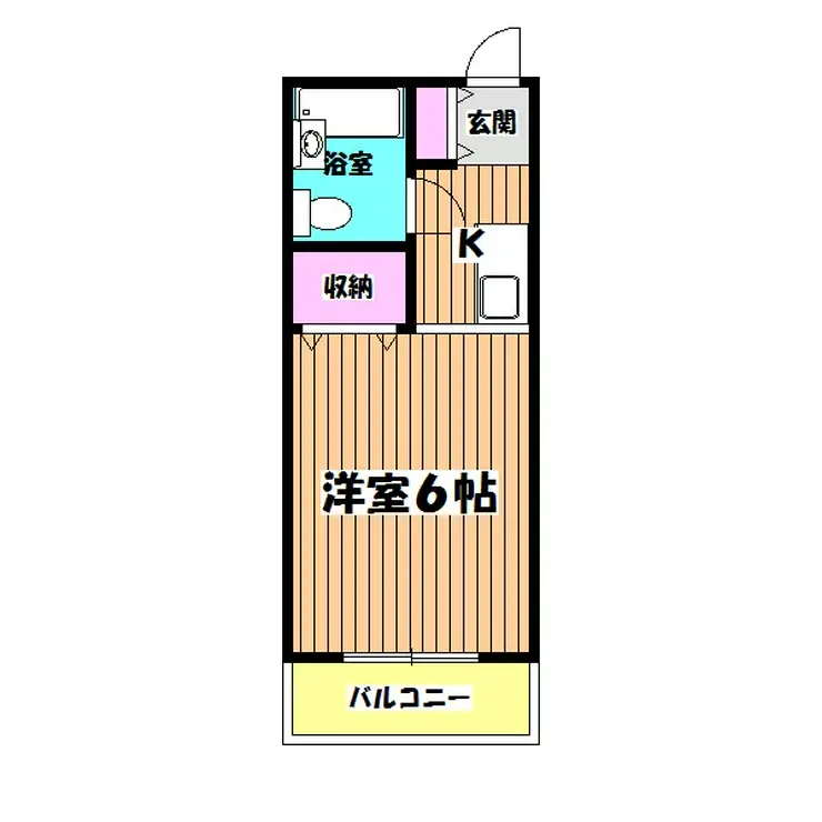 グランドール小林 3階階 間取り