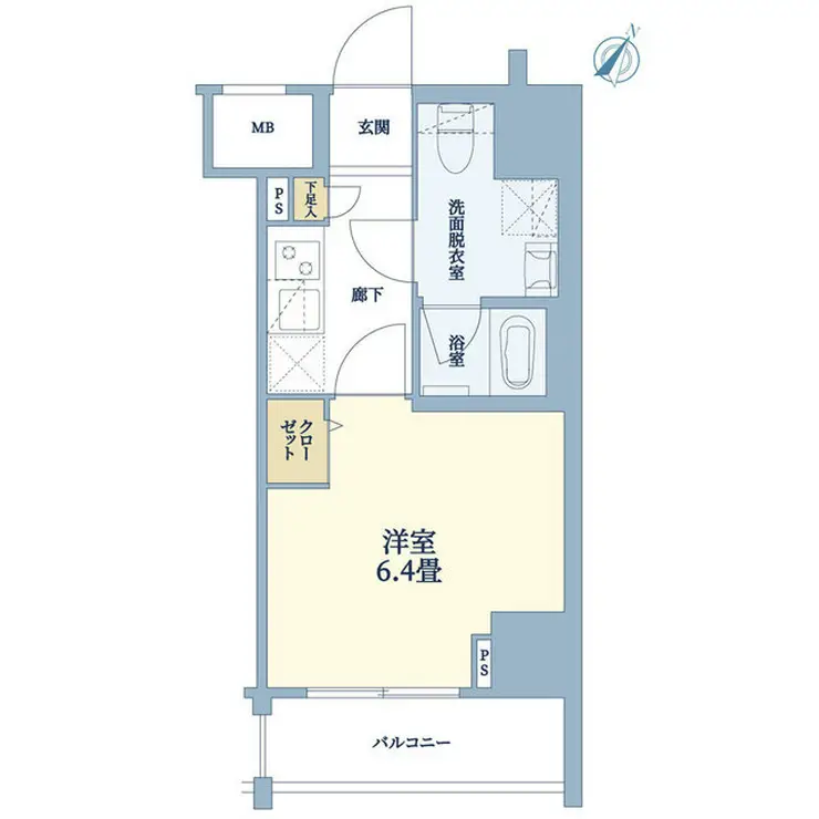 アイルYOKOHAMA関内 3階階 間取り