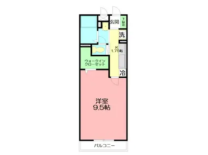 GEMINI ONNA(1K/3階)の間取り写真