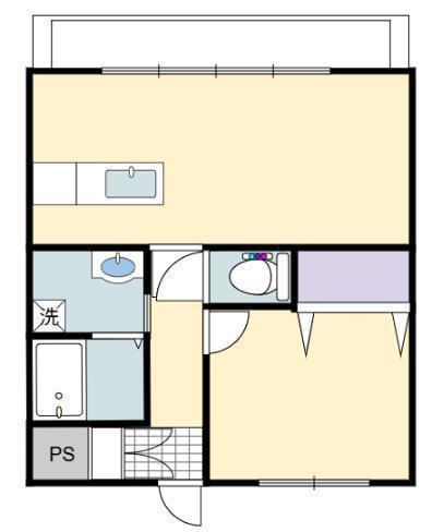 APARTMENT MOI(1LDK/3階)の間取り写真