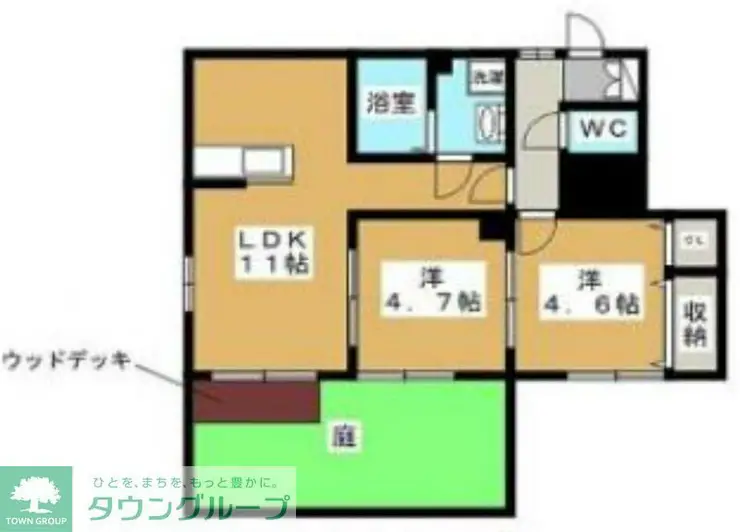 コンフォート万願寺 1階階 間取り