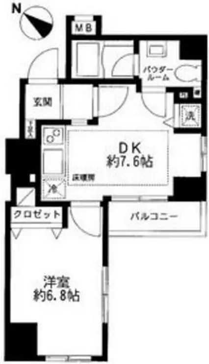 スパッジオ蔵前 5階階 間取り