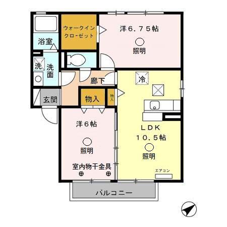 パティオ ロサ(2LDK/1階)の間取り写真