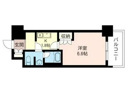 エスティメゾン武蔵小金井(1K/3階)の間取り写真