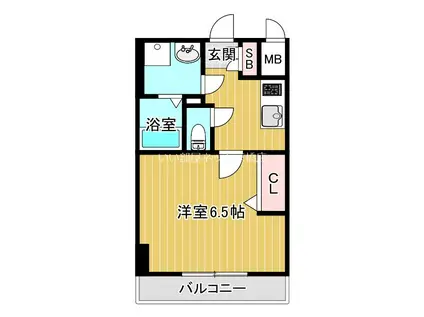 ララプレイス ザ・京橋ステラ(1K/3階)の間取り写真