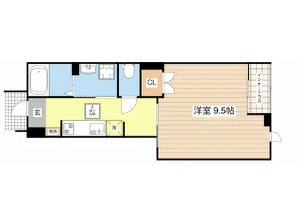 室町アパート工事(1K/1階)の間取り写真