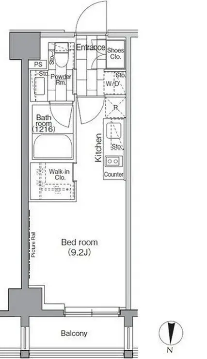 パークハビオ東陽町 3階階 間取り