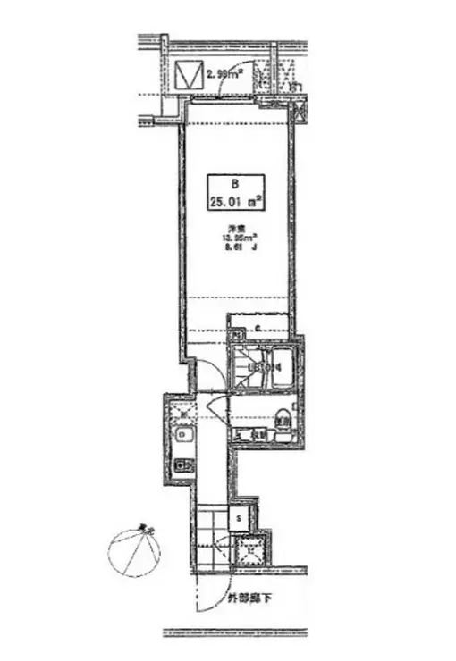 パティオ神田 7階階 間取り