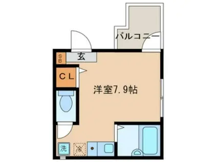 スカーラ・ネーロ(ワンルーム/3階)の間取り写真