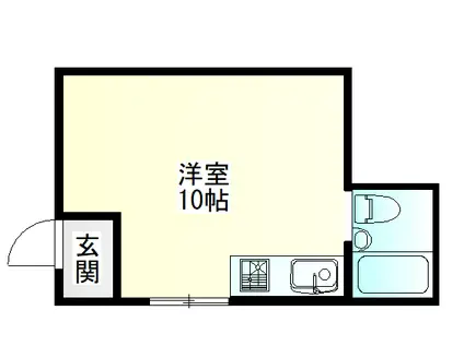 メゾン深江橋(ワンルーム/1階)の間取り写真