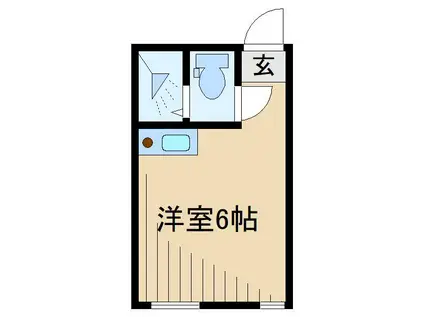 ルンルンPART3(ワンルーム/2階)の間取り写真