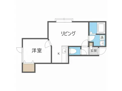 エントシュパンネンIII(1LDK/3階)の間取り写真