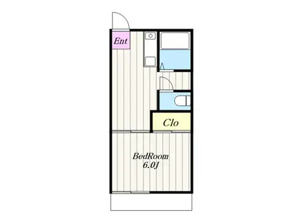 アーバン三和(1DK/1階)の間取り写真