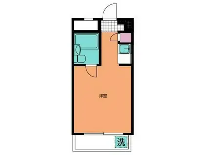 ベルサイユ大森(ワンルーム/4階)の間取り写真