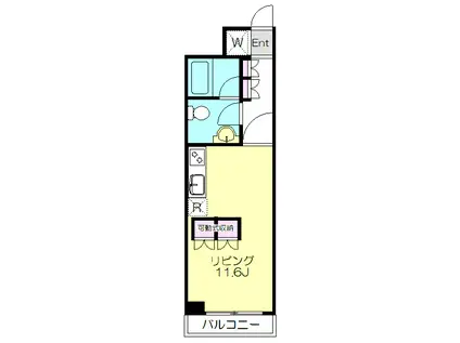 VICTORY63(ワンルーム/5階)の間取り写真