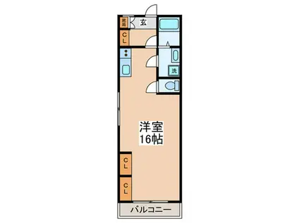 ジュネスサンライフ(ワンルーム/3階)の間取り写真