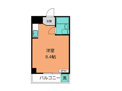 メゾン新宿町(ワンルーム/1階)の間取り写真