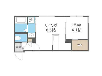 AM BUILDING 05(1LDK/4階)の間取り写真