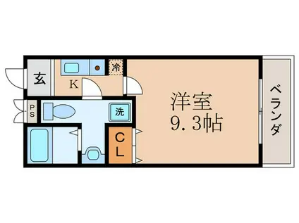 アビタシオン辻(1K/1階)の間取り写真