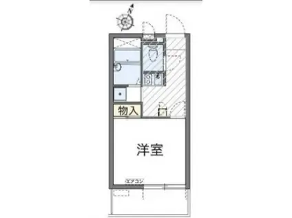 アルコバレーノ高津(1K/1階)の間取り写真