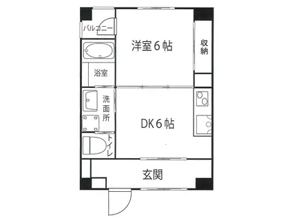 コミュニティハウスSOUWA(1DK/1階)の間取り写真
