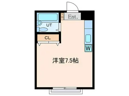 カメリア祐天寺(ワンルーム/3階)の間取り写真