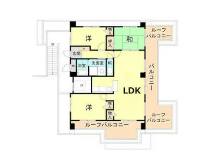 ミストラル芦屋東山(3LDK/5階)の間取り写真