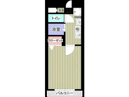 エル22(1K/3階)の間取り写真