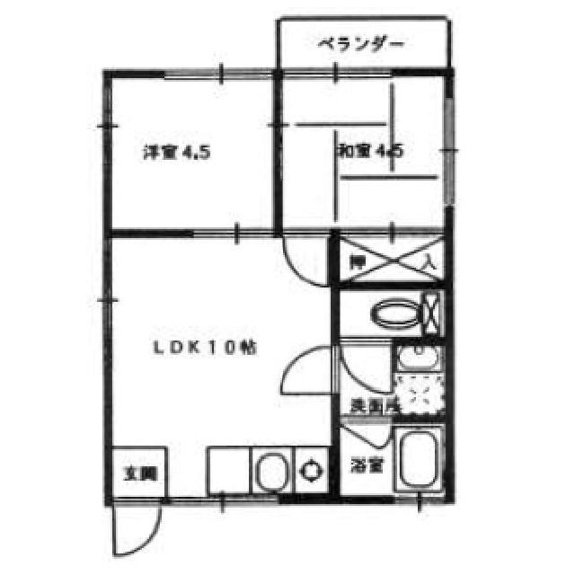 プライムハイツ(3LDK/2階)の間取り写真
