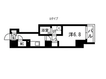 TRADIS秋葉原(1K/6階)の間取り写真